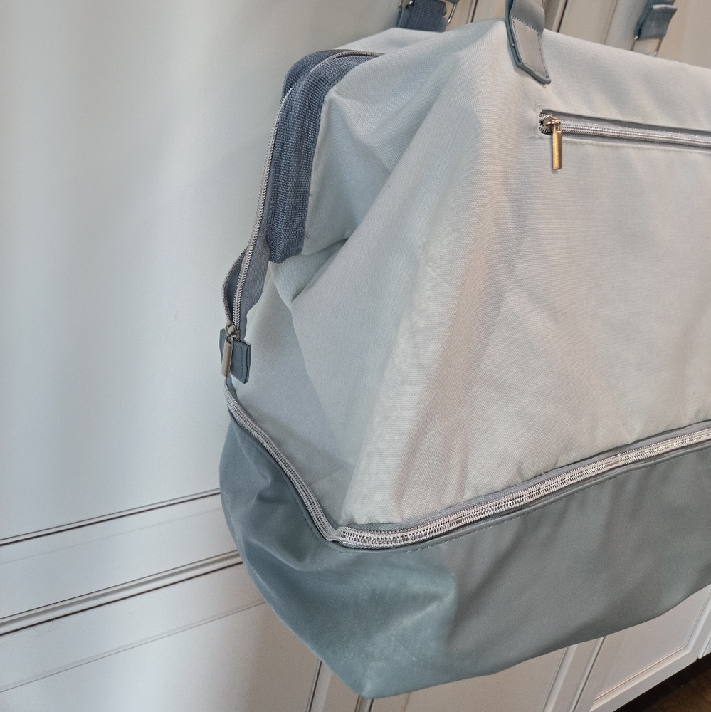 New DSW Weekender Bag Blue And White - Picture 8 of 10